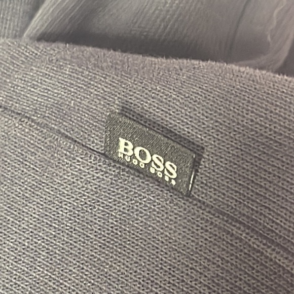 🆕 HUGO BOSS Navy Zipup Heavy Polo Size XL - Picture 8 of 8